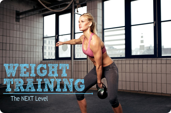 Women weight training
